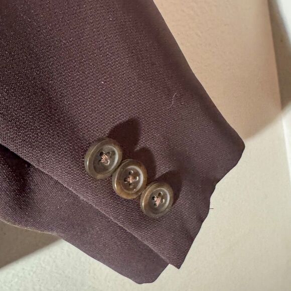 Vintage Worthington Petite Brown Classic Blazer with Faux Pockets - Picture 3 of 6